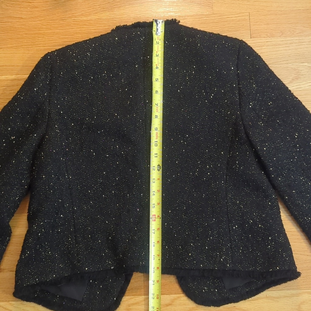 Ann Taylor Black Glitter Blazer - Picture 10 of 12